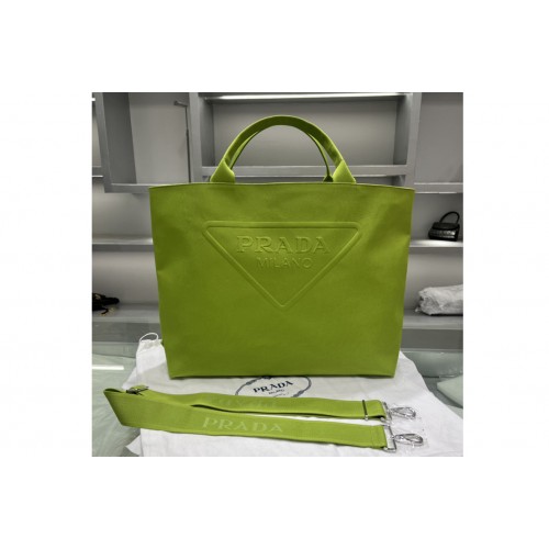 Prada 2VG081 Canvas tote bag on Green Fabric