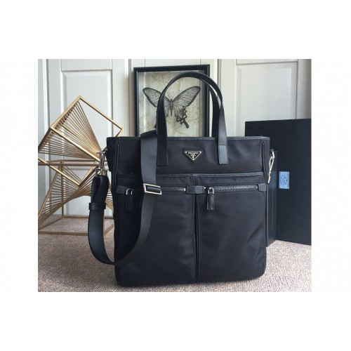 Prada 2VG860 Re-Nylon and Saffiano leather tote bag in Black Nylon and Leahter Prada 2VG860 Re-Nylon and Saffiano leather tote bag in Black Nylon and Leahter