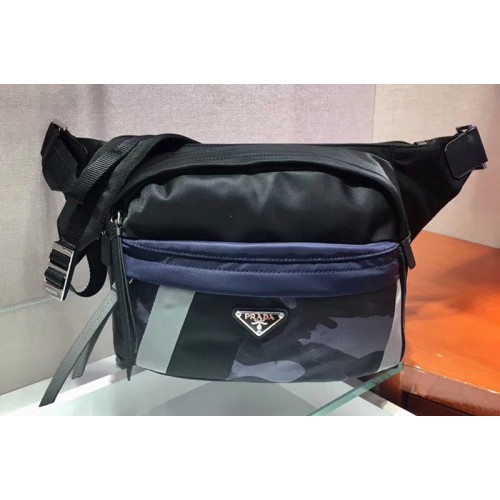 Prada 2VH038 Technical fabric cross-body bags Black Technical fabric