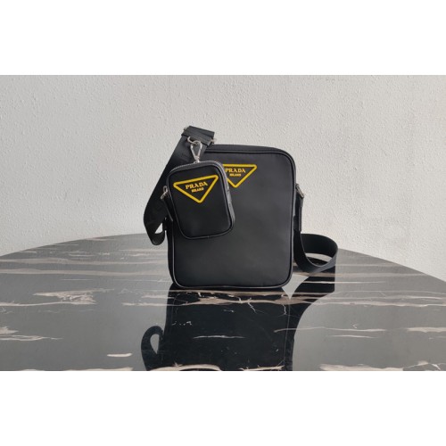 Prada 2VH112 Nylon Cross-Body Bag in Black Nylon Prada 2VH112 Nylon Cross-Body Bag in Black Nylon