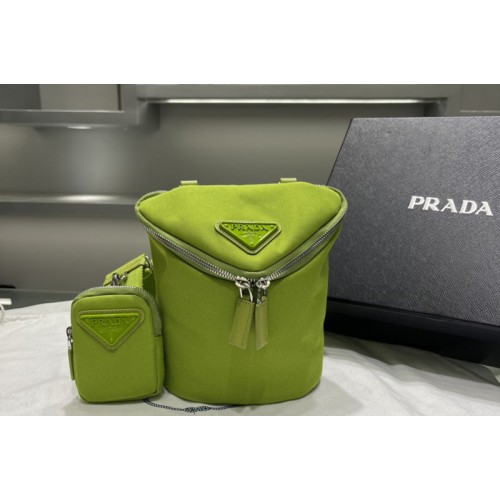 Prada 2VH147 Canvas shoulder bag on Green Fabric