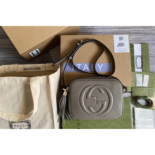 Gucci Soho small leather disco bag in Gray Leather Gucci Soho small leather disco bag in Gray Leather