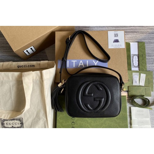 Gucci Soho small leather disco bag in Black Leather