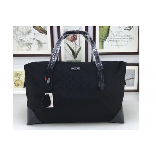 Gucci Original Canvas Carry-on Duffel Bag Black Black