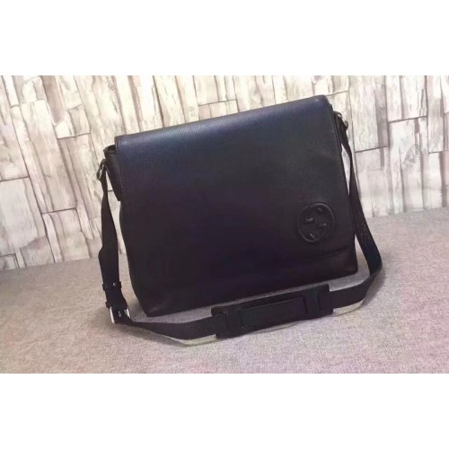 Gucci Black Leather Messenger Bags Gucci Black Leather Messenger Bags