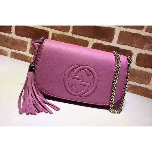 Gucci Soho Leather Shoulder Bag Rose