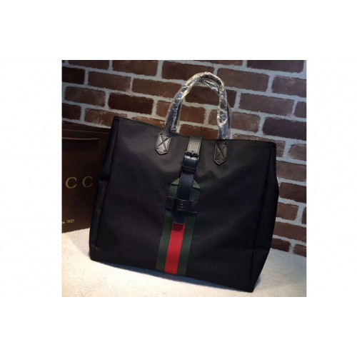 Gucci Techno Canvas Tote Shoulder Bag Black Gucci Techno Canvas Tote Shoulder Bag Black