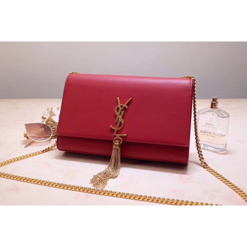YSL Medium Kate Tassel Chain Bag Red Smooth Leather YSL Medium Kate Tassel Chain Bag Red Smooth Leather
