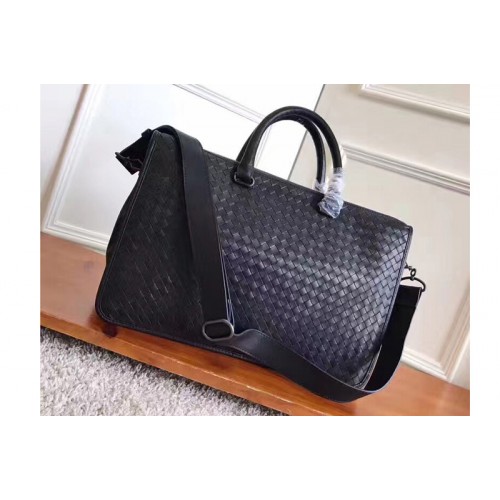 Bottega Veneta briefcase Bag IN Black Intrecciato calf leather