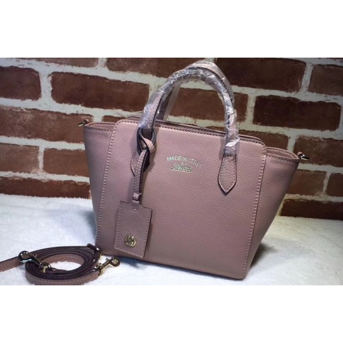 Gucci Swing mini Leather Top Handle Bag Pink