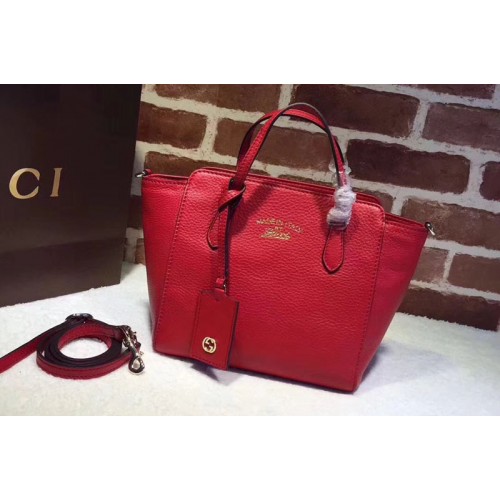 Gucci Swing mini Leather Top Handle Bag Red