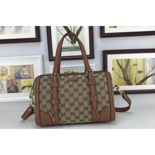 Gucci Canvas Classic Tote Bags Brown