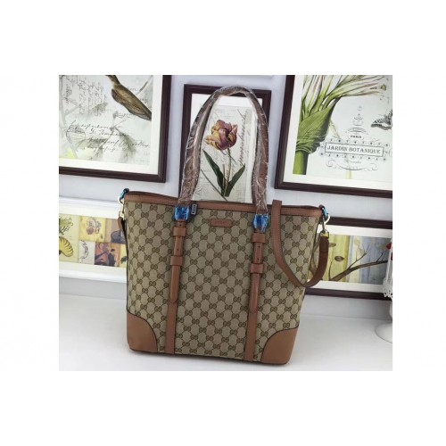 Gucci Canvas Guccissima Tote Bags Brown