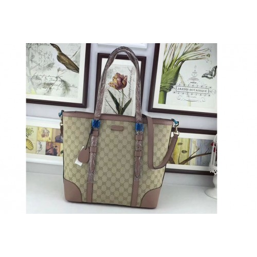 Gucci Canvas Guccissima Tote Bags Pink