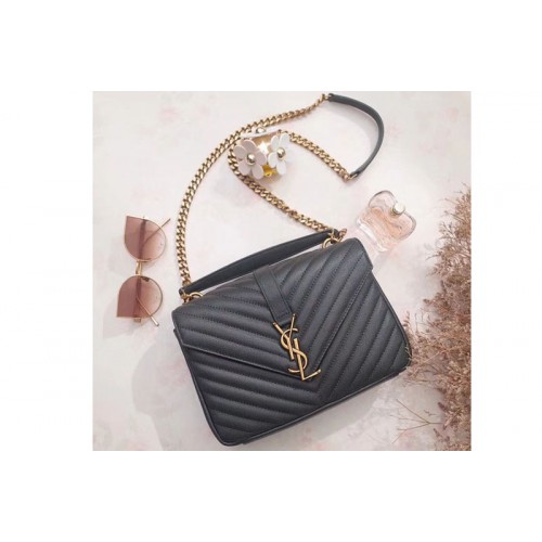 YSL Classic Medium Monogram College Bags Green