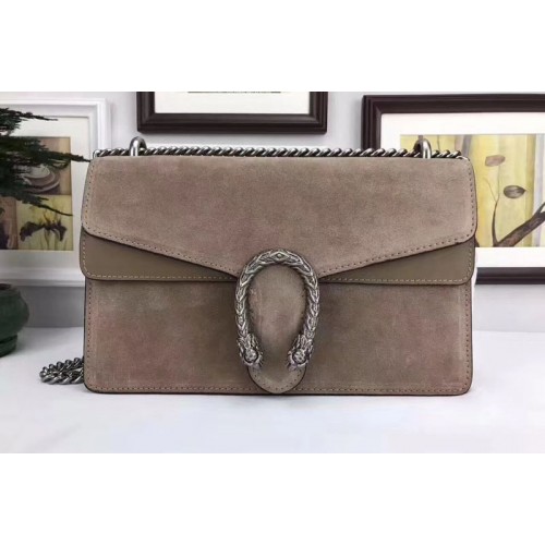 Gucci Dionysus Suede Leather Mini Shoulder Bag Khaki