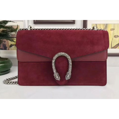 Gucci Dionysus Suede Leather Mini Shoulder Bag Dark Red Gucci Dionysus Suede Leather Mini Shoulder Bag Dark Red