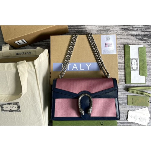 Gucci Dionysus small shoulder bag in Pink corduroy