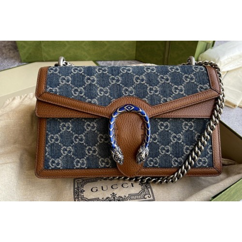 Gucci Dionysus small shoulder bag in Dark blue and ivory jacquard denim Gucci Dionysus small shoulder bag in Dark blue and ivory jacquard denim