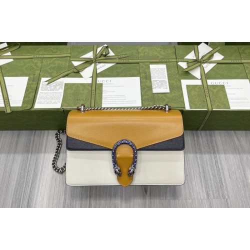 Gucci Dionysus small shoulder bag in Burnt orange and white grainy leather Gucci Dionysus small shoulder bag in Burnt orange and white grainy leather