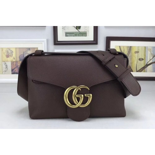 Gucci Marmont Leather Shoulder Bags Coffee Gucci Marmont Leather Shoulder Bags Coffee