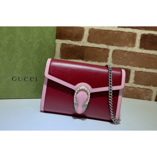 Gucci Dionysus mini chain bag in Burgundy Leather Gucci Dionysus mini chain bag in Burgundy Leather