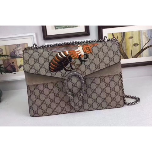 Gucci Dionysus Bee Supreme Canvas Shoulder Bag