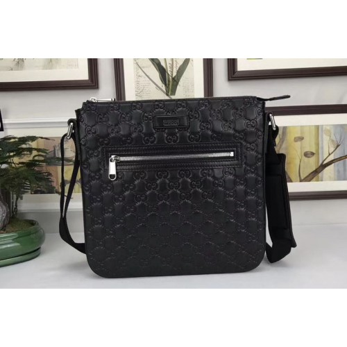 Gucci Signature leather messenger Bags Black Gucci Signature leather messenger Bags Black