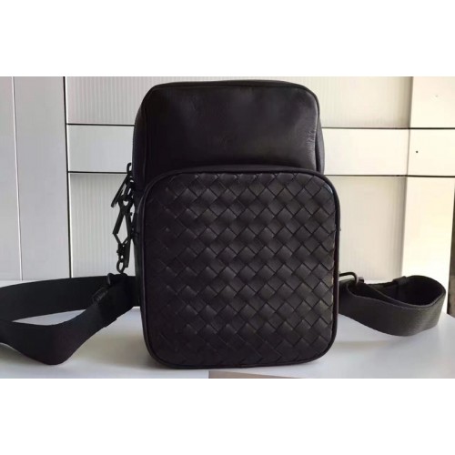 Bottega Veneta messenger bag IN Black Intrecciato calf leather Bottega Veneta messenger bag IN Black Intrecciato calf leather
