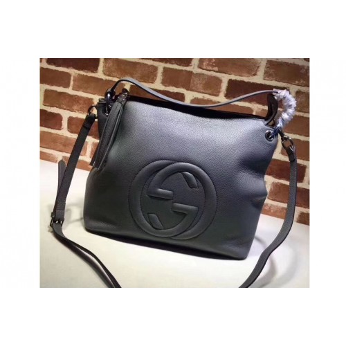 Gucci Soho Leather Hobo Bag Blue