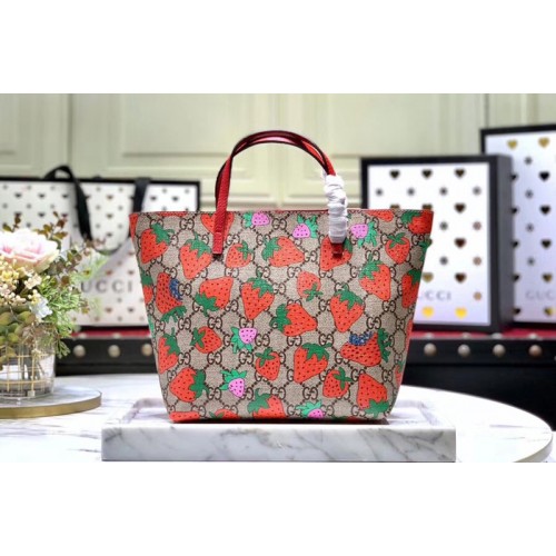 Gucci Childrens Gucci strawberry tote Bags Supreme canvas Gucci Childrens Gucci strawberry tote Bags Supreme canvas