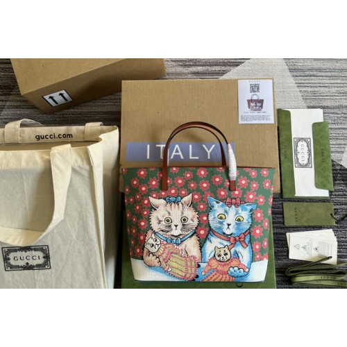 Gucci Supreme Childrens Tote Bag in Beige ebony Supreme canvas