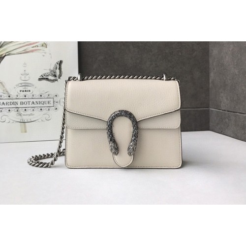 Gucci Dionysus leather mini bag in White Leather