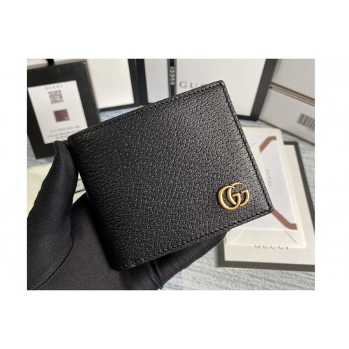 Gucci Marmont leather bi-fold wallet in Black metal-free tanned leather Gucci Marmont leather bi-fold wallet in Black metal-free tanned leather
