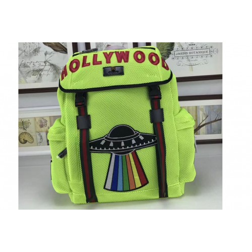 Gucci Mesh backpack with embroidery Bags Green Gucci Mesh backpack with embroidery Bags Green