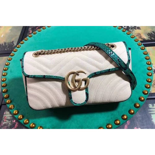 Gucci Marmont raffia small shoulder bags beige raffia