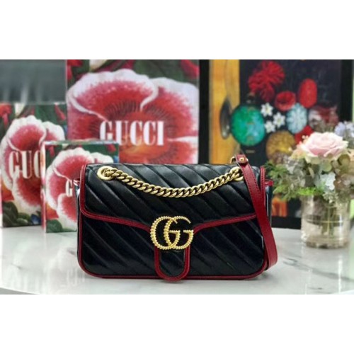 Gucci Marmont small shoulder bags Black leather Gucci Marmont small shoulder bags Black leather