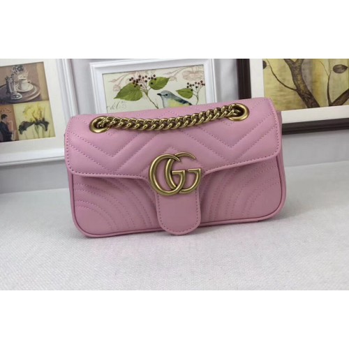 Gucci Now Marmont Mini Shoulder Bag Pink