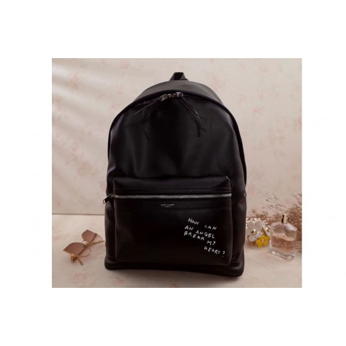 YSL Yves Classic City Backpack Black Leather