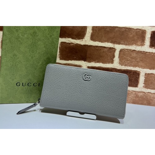 Gucci Marmont zip around wallet in Gray leather Gucci Marmont zip around wallet in Gray leather