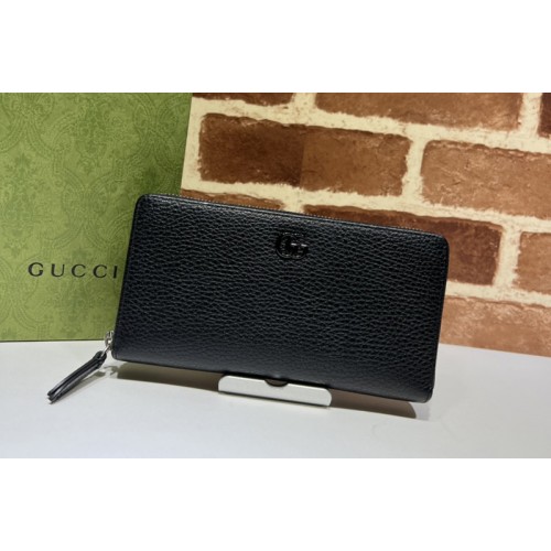 Gucci Marmont zip around wallet in Black leather Gucci Marmont zip around wallet in Black leather