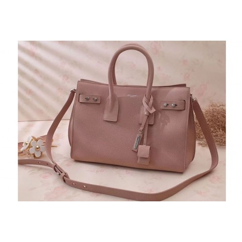 YSL Sac De Jour Souple Bag Grained Leather Pink YSL Sac De Jour Souple Bag Grained Leather Pink