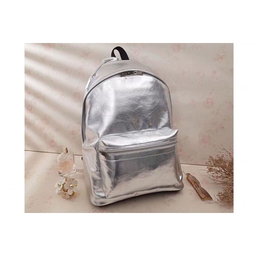 YSL City Print Backpack Bag Silver