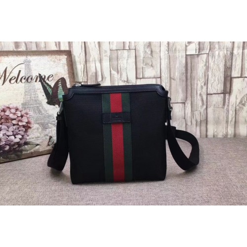Gucci Web Supreme flat messenger Bags Black Gucci Web Supreme flat messenger Bags Black