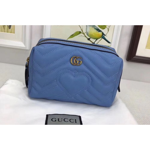 Gucci Marmont Cosmetic Case Blue Gucci Marmont Cosmetic Case Blue