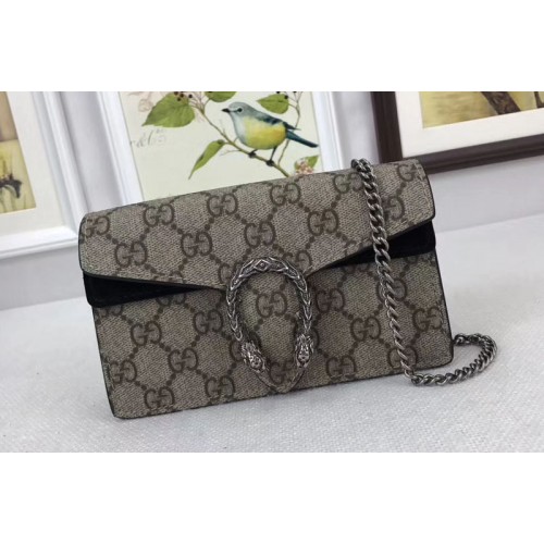 Gucci Dionysus Supreme Mini Shoulder Bag Black