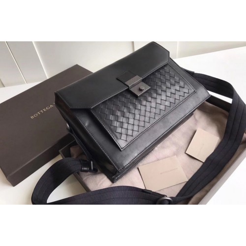 Bottega Veneta messenger bag IN Black Intrecciato calf leather