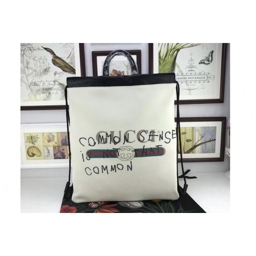 Gucci Coco Capitan Logo Backpack White