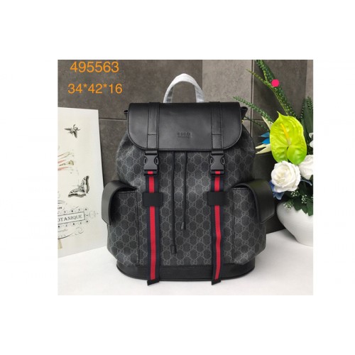 Gucci Black backpack Black grey soft Supreme Gucci Black backpack Black grey soft Supreme