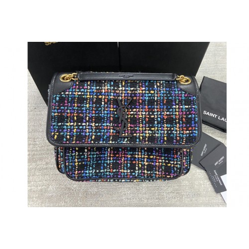 YSL Niki YSL Medium Bag In Denim